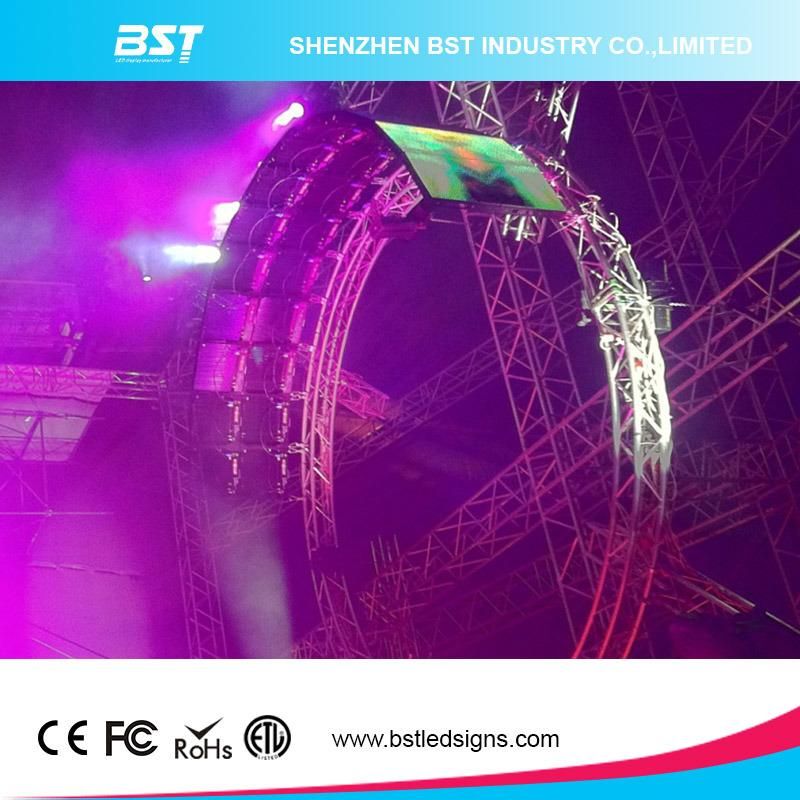 Best Price P5 Full Color Indoor Curved LED Display Screen for Night Club---8