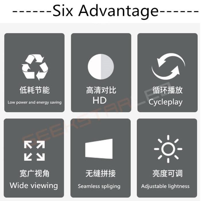 HD Cycleplay and Wide Viewing LED Display Indoor Use with Full Color