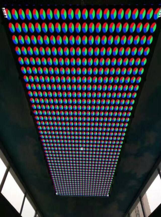 7 Segment Display Ceiling Sky P2.5 Fixed Strong LED Display Screen