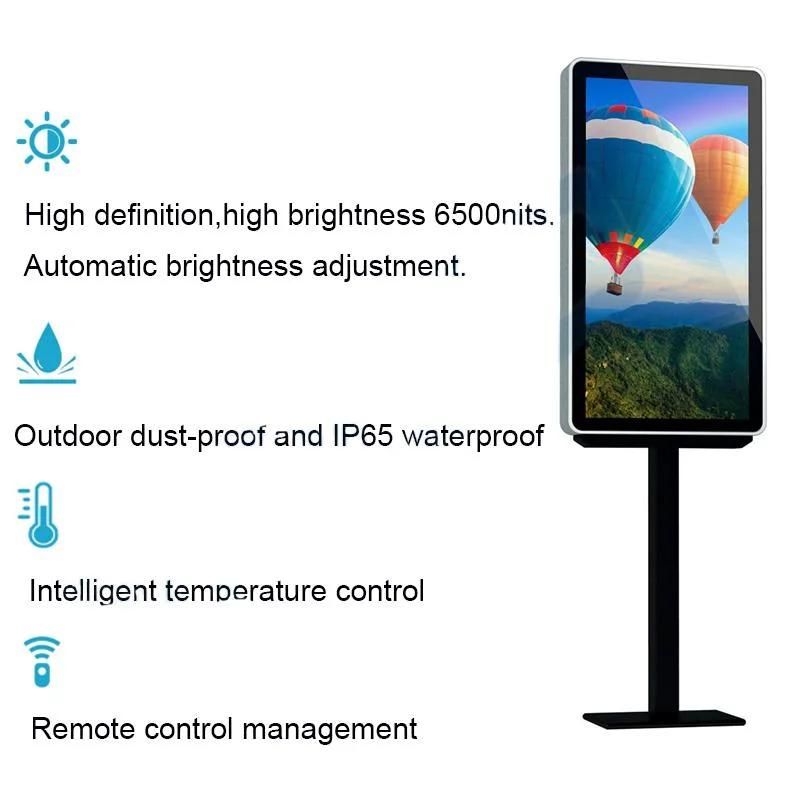 P3 Waterproof Outdoor Street Advertising Light Pole LED Display Screen Street Lamp LED Billboard