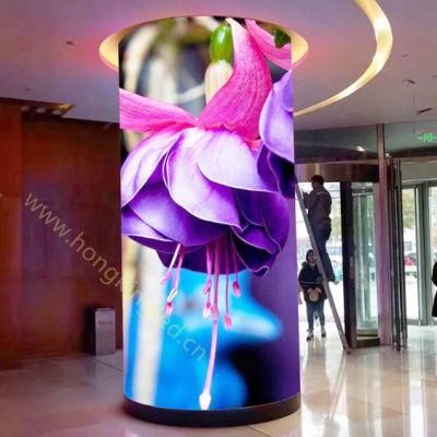 Any Angle of Cylindrical Cubic Screen P4 Flexible LED Video Screen