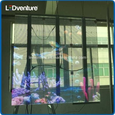 P10.41 Indoor Full Color LED Advertising Transparent Display Screen