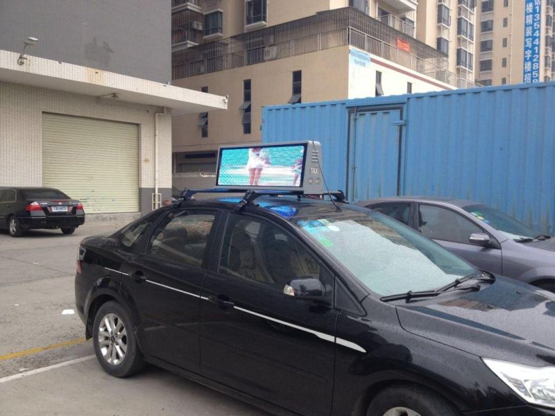 P2.5 Outdoor 3G/4G Wireless Taxi Top LED Display