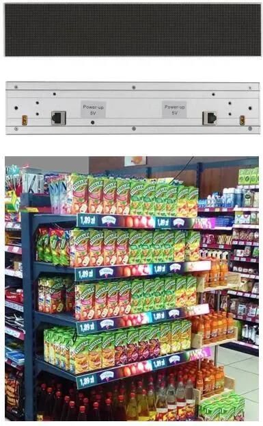 High Resolution LED Shelf Advertising Strip LED Shelf Display