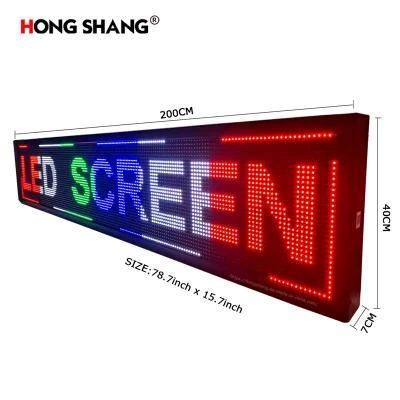 P10 Semi-Outdoor Module Mixed Color LED Display Commercial Rolling Billboard Car Advertising Board