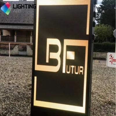 Newly Advertising Double Sided LED Billboard Light Boxes Equipment on Advertising Outdoor Walking Message Advertising Billboard