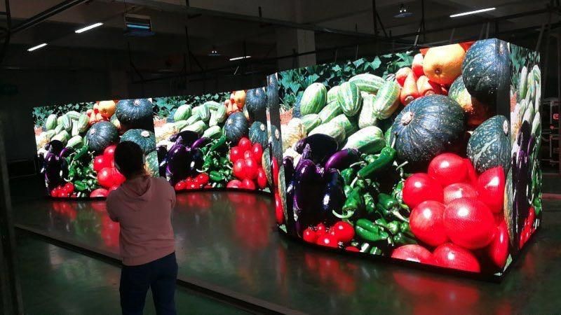 Factory Supply P3.91mm Outdoor Curvilinear Rental LED Display