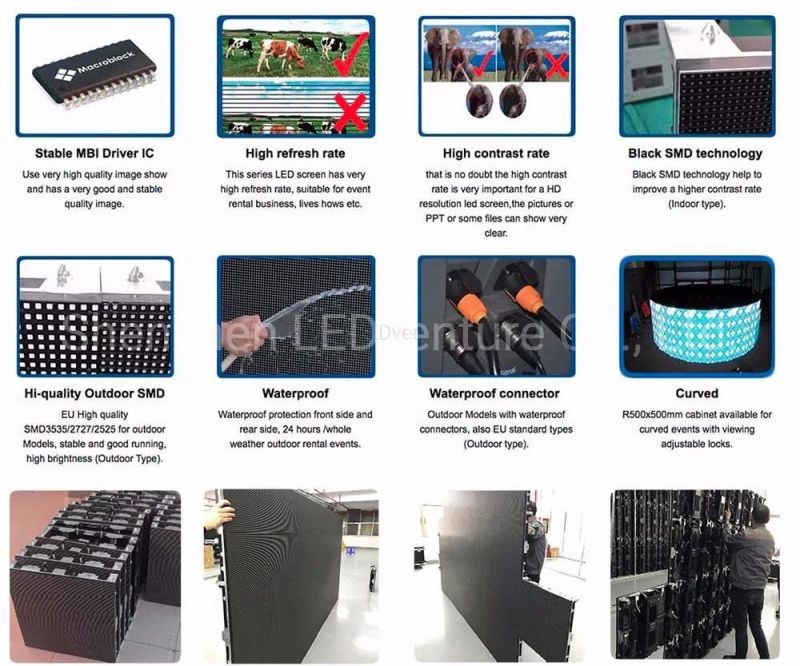 Indoor P3.91 High Quality Display LED Rental Screens