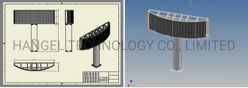 P3.33 Full Color Indoor Outdoor Front Service LED Display Screen for Advertising 960X960mm Panel