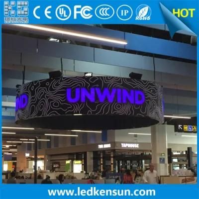 Airport Curved Column P2.5 Flexible Circular LED Display