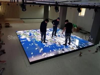 P3.91 LED Interactive Video Display Floor Tiles for Disco Dancing Factory