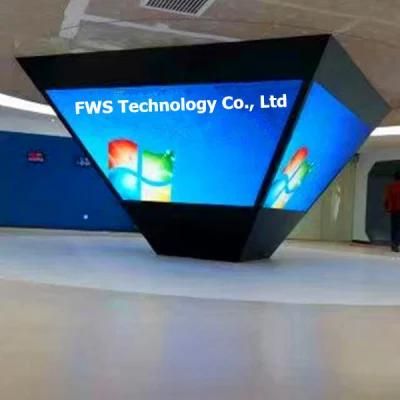 Indoor Full Color HD Advertising Screen Different Shape
