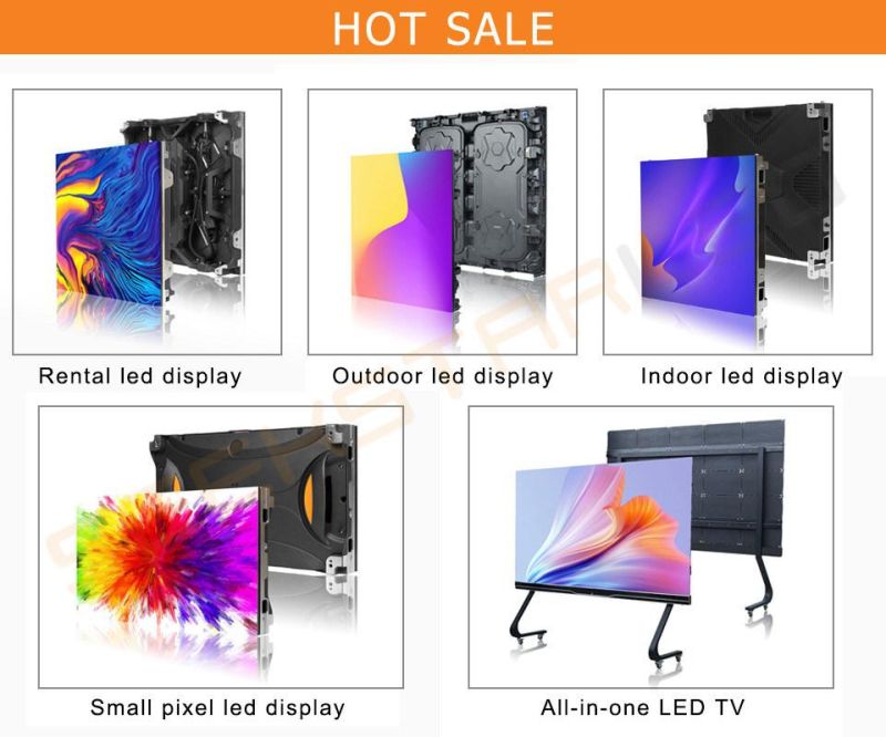 Synchonous Control Mode SMD RGB 3 in 1 Regular Infoor Full Color Big Screen Customized LED Display