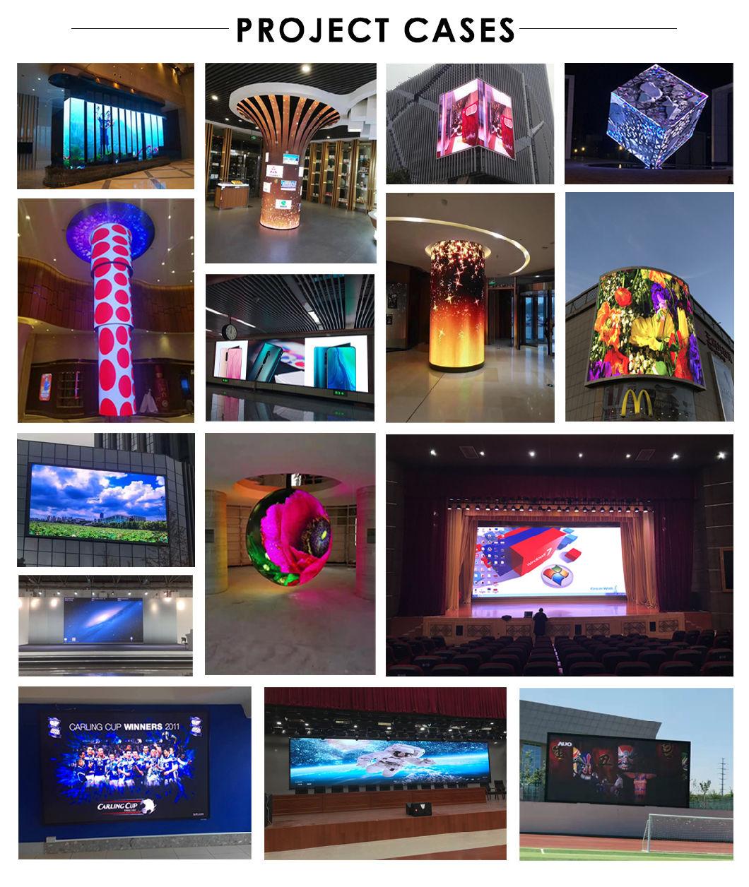 P3.91 Indoor 500X1000mm Rental Big LED Digital Poster Display Event Stage Background with Hanging Bar
