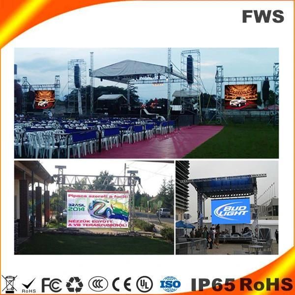 Waterproof P5.95mm Rental Full Color Outdoor LED Display Screen for Advertising