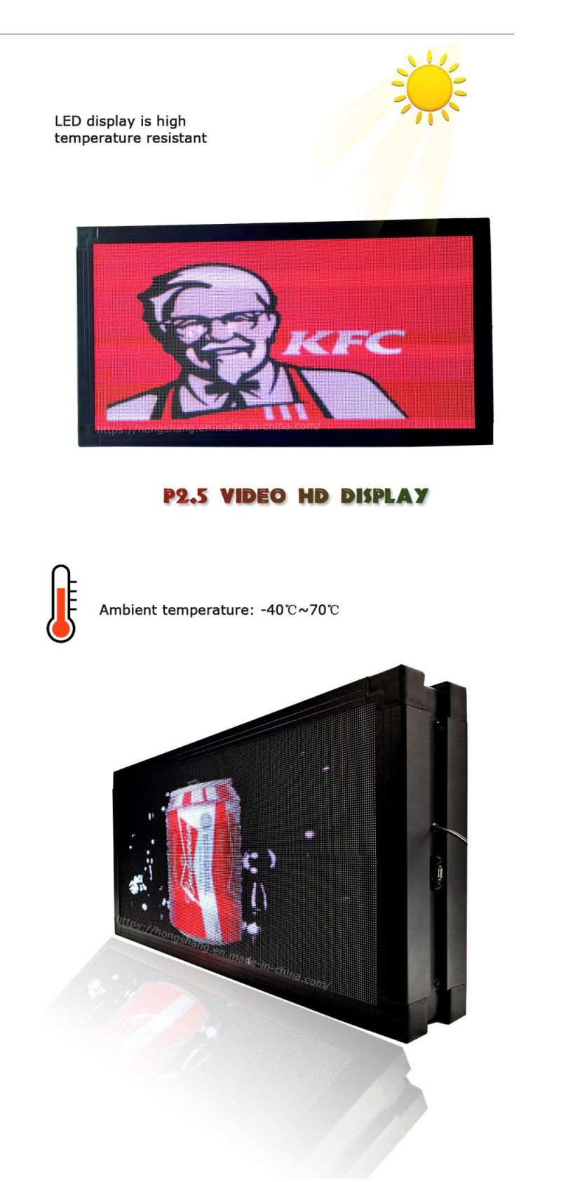 P2.5 Indoor Double-Sided Signboards Replacement LED LCD TV Screens