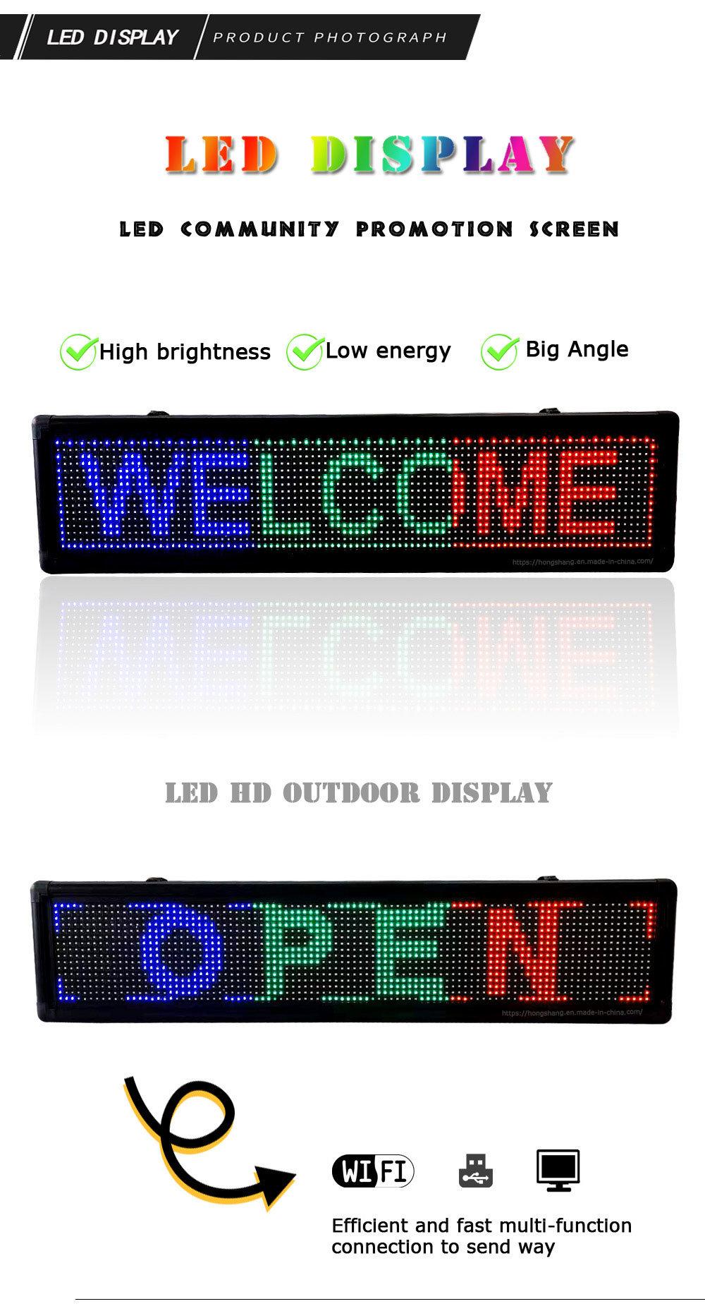 P10 Monochrome LED Display Board Outdoor Waterproof Advertising Text