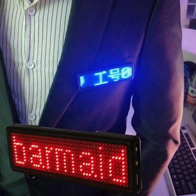 Bluetooth APP Programmable LED Name Tag Badge LED Name Badge