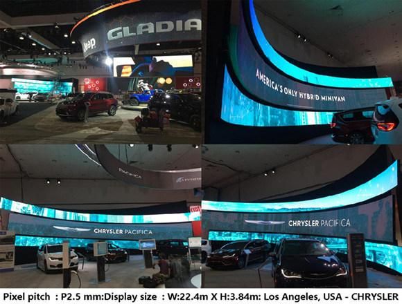 Front Service Soft and Flexible Indoor LED Display for Curved Billboard