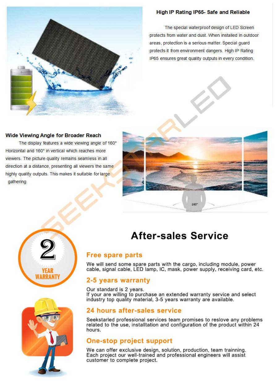 P2.5 P3 P4 P5 Outdoor Waterproof Giant Advertising LED Display Video Screen