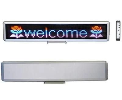 P5 Indoor Tri-Color LED Display Sign 16X64 Pixels LED Desk Board