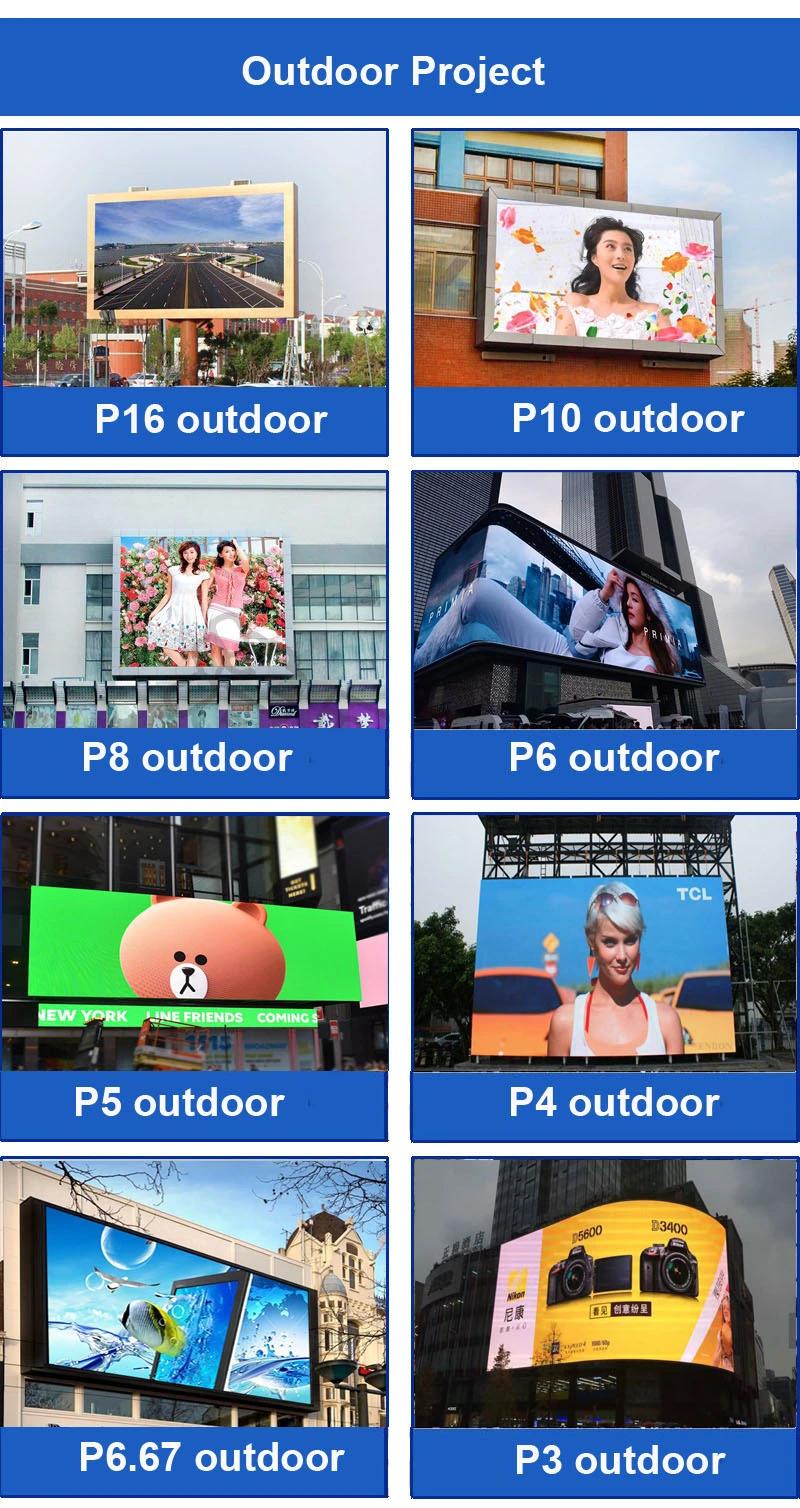 Full Color P5/P6/P8/P10 Outdoor LED Display for Advertising Screen Panel Sign