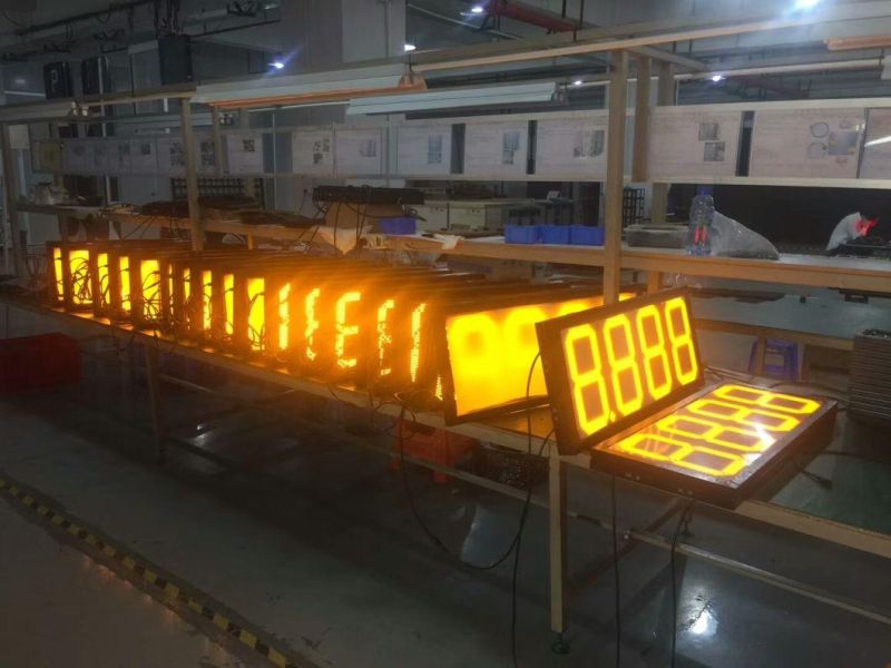 Irregular Diesel 12 Inches Pylon Gas Price Sign Gas Station Oil Price LED Display