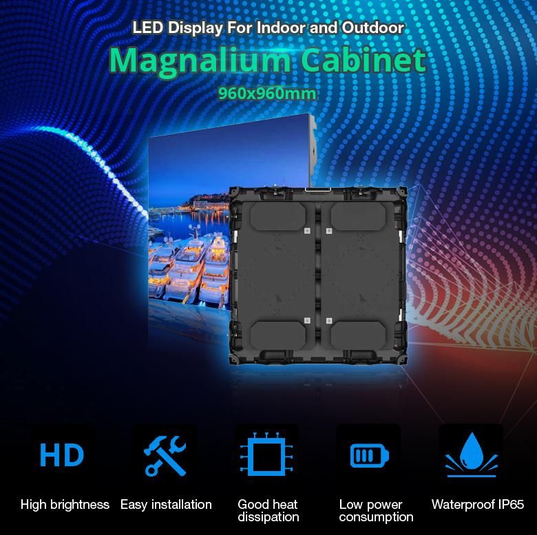 Low Power Consumption P10 SMD3535 Outdoor LED Display