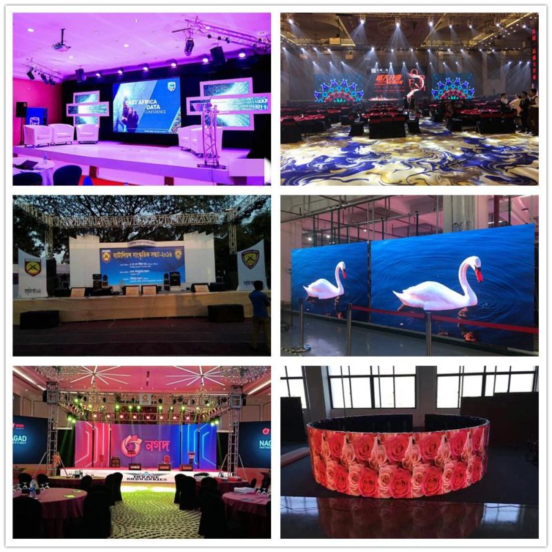 Curved Display Panel Indoor Outdoor P3.9 P4.8 Rental LED Stage Screen