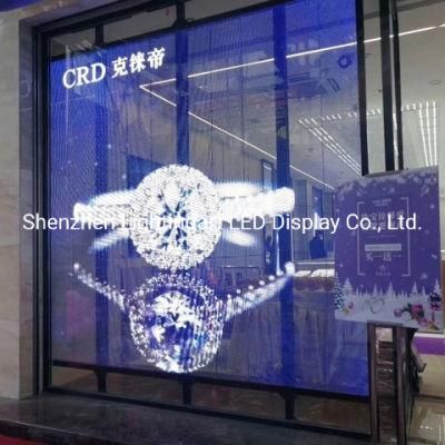 H3.96-V7.81 Transparent LED Display Video Advertising Window Glass Screen