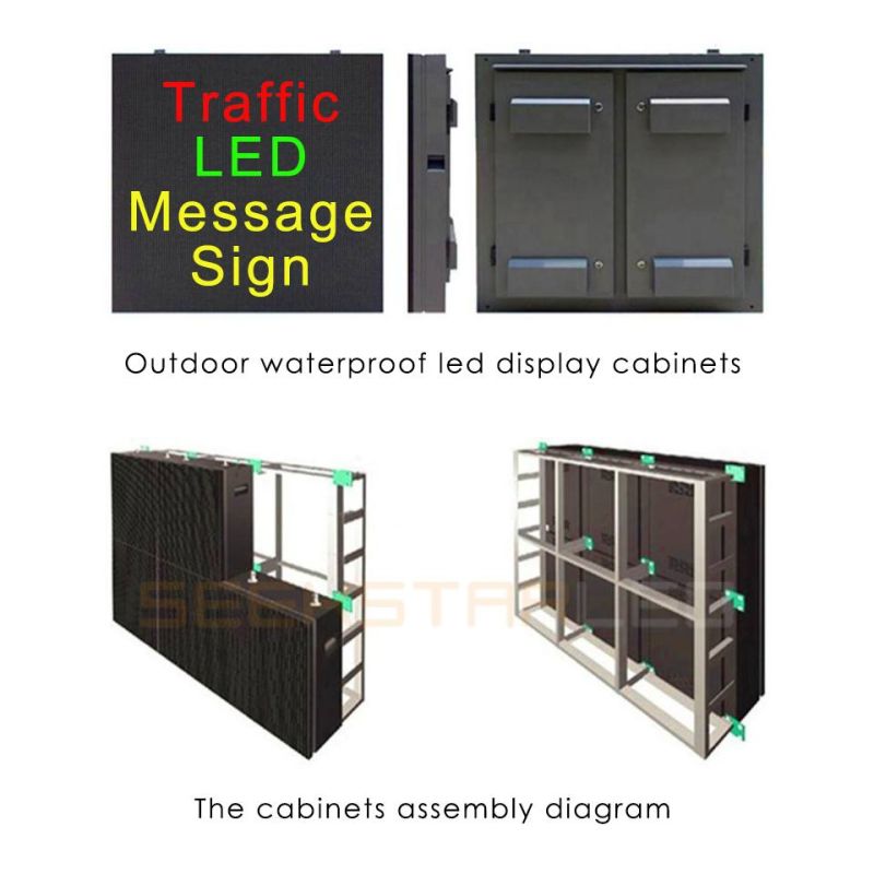 Urban Road Traffic Guidance Dual-Color Vms P20 Message Board LED Display Message Sign