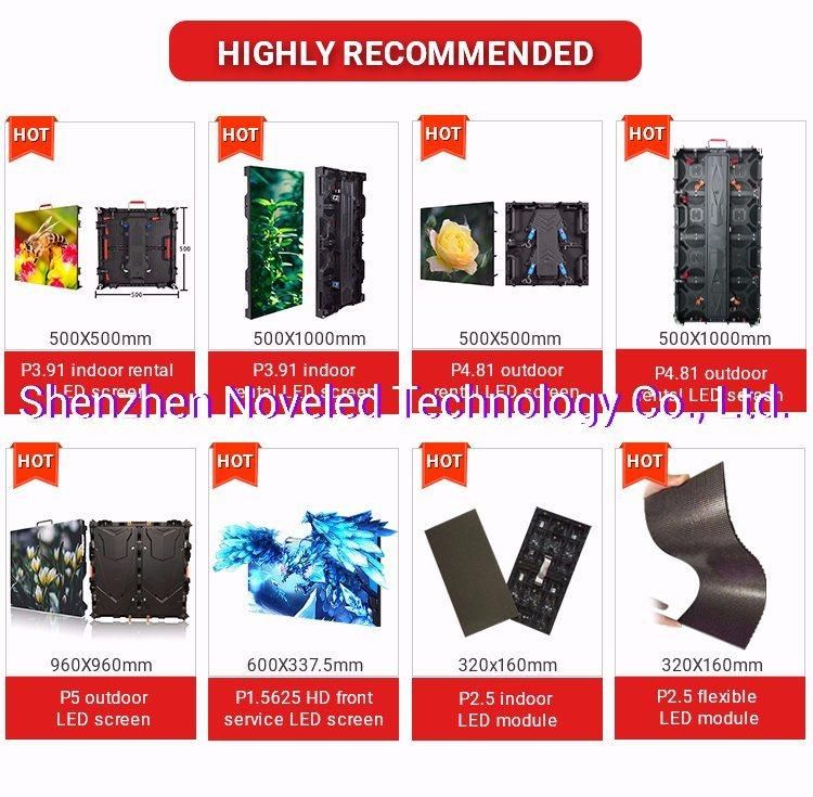 Indoor P4.81 LED Display Die Casting Cabinets with Aluminum 500*500mm