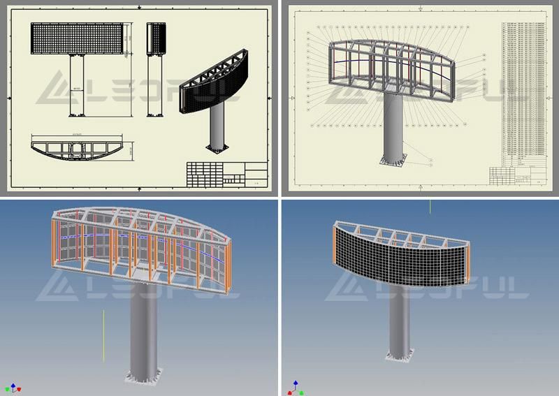 Wide View Angle Front Maintenance Outdoor LED Screen (OF16)