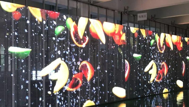 Outdoor Advertising P3.91 Transparent Waterproof LED Display Screen