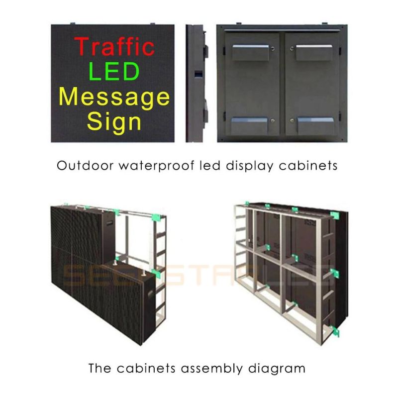 Brightness Dual-Color Various Message LED Display Sign P20 of Outdoor Traffic Guidance