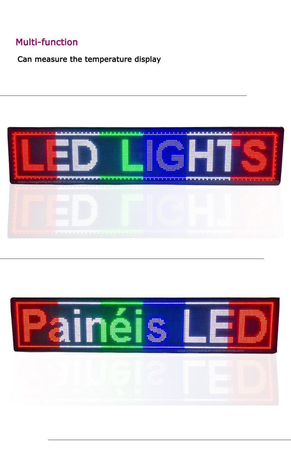 P10 Semi-Outdoor Multi-Function Mixed Color LED Billboard Text Display Panel