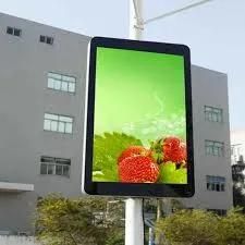 P3.33 Outdoor Street Advertising LED Lighting Pole Display