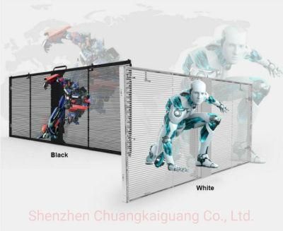 Outdoor Window Full Color LED Transparent Display Screen for Advertising