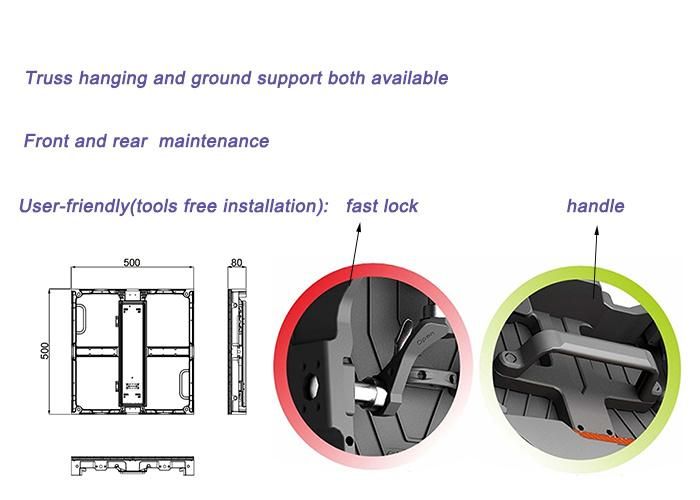 LED Wall Full Color Indoor Rental P3.9 P4.8 LED Screen Display