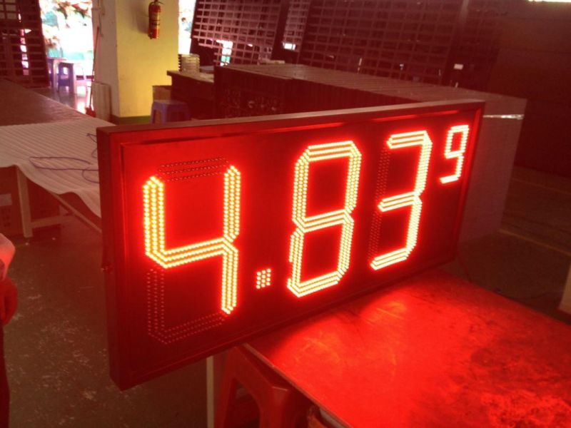 Red/Green/Yellow/White Outdoor Waterproof Gas Price LED Sign (6"/8"/10"/12"/15"/18"/20"/22"/24")