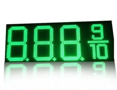 Wholesale Price 16inch LED Gas Price Sign Green 8.88 9/10 IP43/IP65 LED Fuel Price Signs