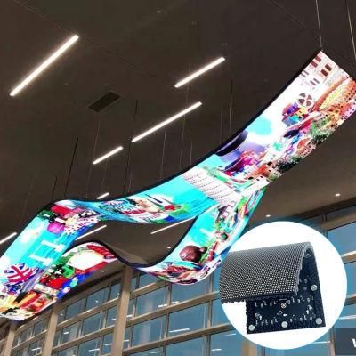 High Quality Creative Soft Module Flexible Arbitrary Shape Curved P2 P3 P4 LED Display Module