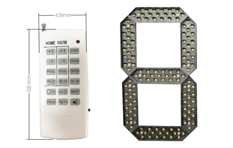 RF Wireless Control Cricket LED Scoreboard