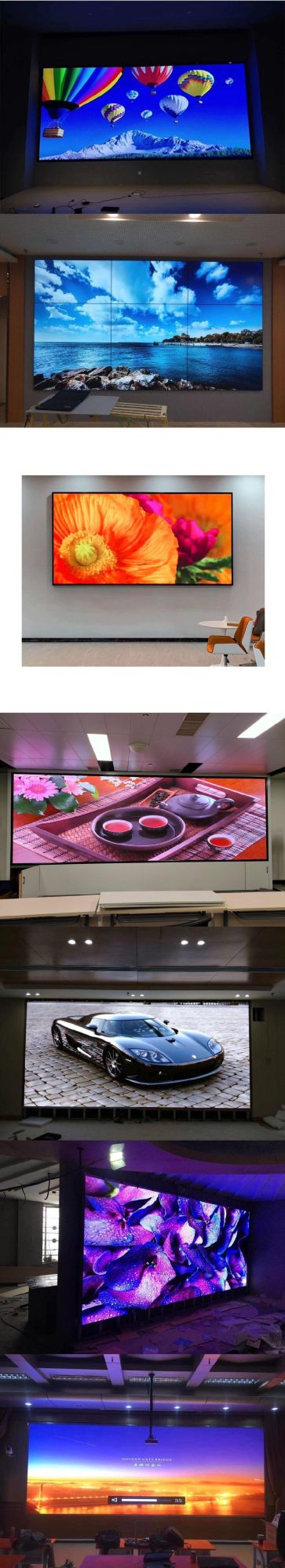 Cardboard, Wooden Carton, Flight Case Win9 Win10 Win11 Flexible LED Panels Display