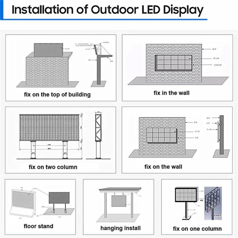 Super Price LED Rental Screen Type LED Billboard P3.91/P4.81 Indoor/ Outdoor LED Display Screen