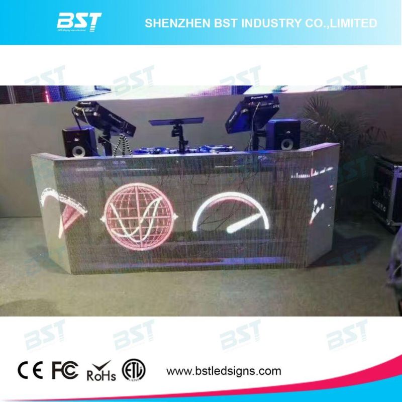 Transparent LED Display P10 on Glass Wall LED Screen