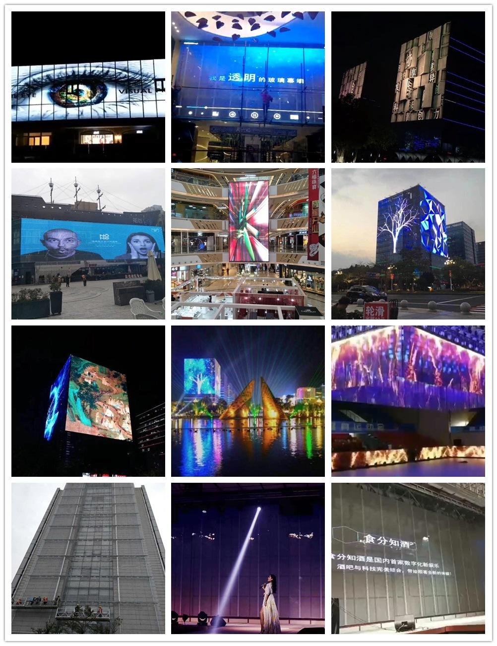 Outdoor/Indoor Transparent LED Poster Video Screen Advertising Display (TGC7.8)