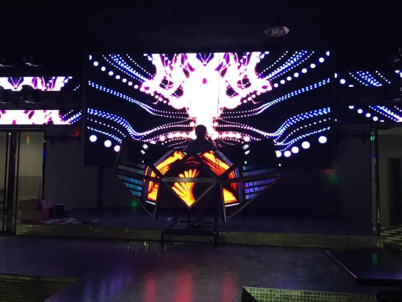 Indoor Irregular Shape DJ Table Butterfly Display LED Screen