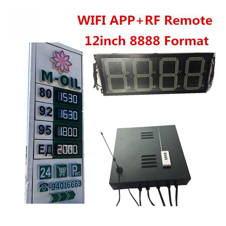 LED Digital Gas Station Fuel Price Sign Display Screen Billboard