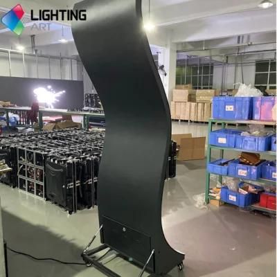 Wholesale High Quality Indoor S-Shaped LED Poster Screen Display with Flexible LED Modules